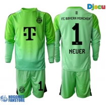 Bayern Munich Manuel Neuer #1 Golmanski Domaci Dres za djecu 2025-26 Dugi Rukav (+ Kratke hlače)